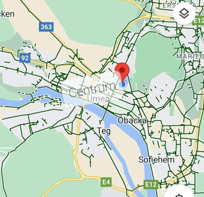 Centrala Stan- 2-Rums Gaestsvit, Perfekt Foer Kollegor Som Oenskar Separata Rum Umeå Exteriör bild